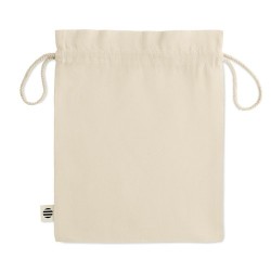 Sac cadeau  en coton biologique medium - AMBER Matières : coton Couleurs : beige goodies publicitaire événementiel