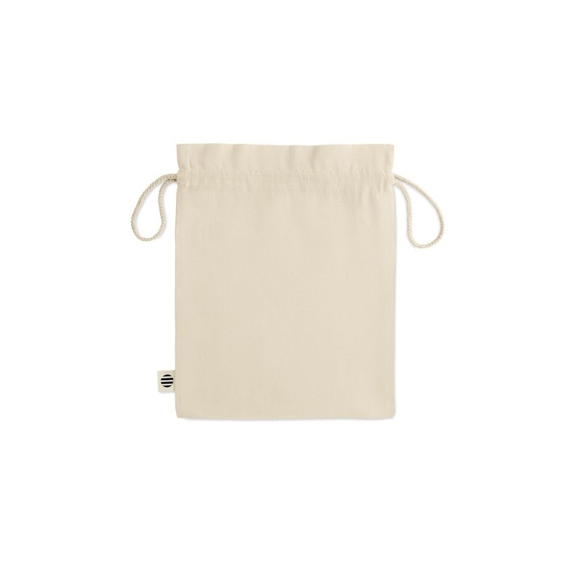 Sac cadeau  en coton biologique medium - AMBER Matières : coton Couleurs : beige goodies publicitaire événementiel