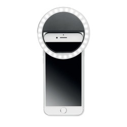 Lampe portable personnalisée pour selfie - HELIE Matières : polystyrène (PS) Couleurs : noir impression haute définition