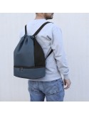 Sac à Dos Publicitaire Éco-responsable Handryx Matières : PU Couleurs : bleu marine goodies publicitaire événementiel