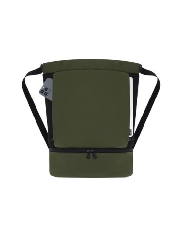 Sac à Dos Publicitaire Éco-responsable Handryx Matières : PU Couleurs : noir marquage couleur éclatante