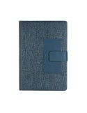 Bloc Notes Publicitaire Éco-responsable Flitfud Matières : PET recyclé Couleurs : bleu marine personnalisable avec votre logo