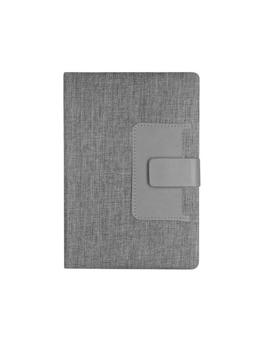 Bloc Notes Publicitaire Éco-responsable Flitfud Matières : PET recyclé Couleurs : gris cadeau entreprise pas cher