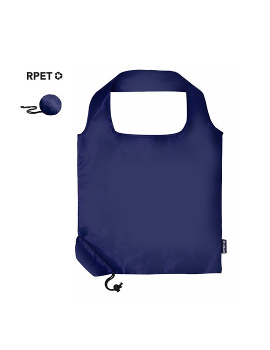 Sac Pliable Éco-responsable Bralam Matières : PET recyclé Couleurs : bleu objet publicitaire robuste