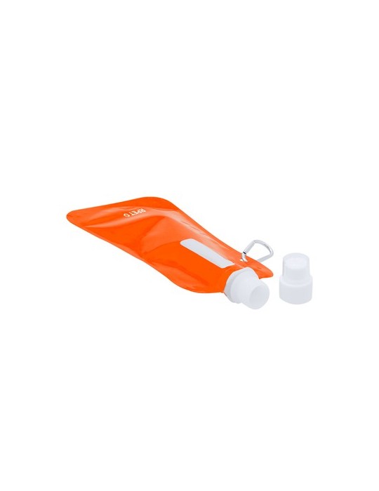 Bidon publicitaire pliable Risix Matières : PET recyclé Couleurs : blanc objet promo petit budget