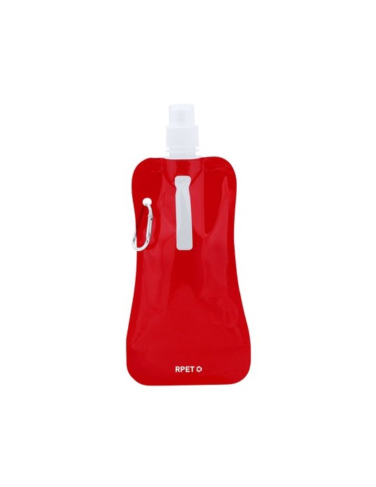 Bidon publicitaire pliable Risix Matières : PET recyclé Couleurs : blanc personnalisable avec votre logo