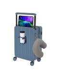 Trolley publicitaire  Corbin Matières : Polycarbonate (PC) Couleurs : bleu goodies entreprise design