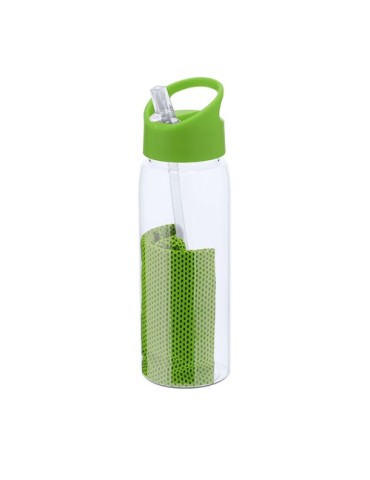 Bidon publicitaire  Garyl Matières : PET recyclé Couleurs : blanc personnalisable avec votre logo