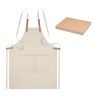 Tablier en coton organique 340 gr/m² personnalisé - NAGPUR Matières : coton biologique Couleurs : beige