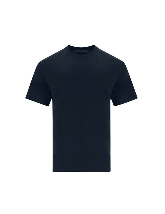T-Shirt Oversize Publicitaire Adulte Minton Matières : coton Taille textile : XL Couleurs : noir marquage couleur éclatante
