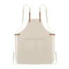 Tablier en coton organique 340 gr/m² personnalisé - NAGPUR Matières : coton biologique Couleurs : beige personnalisable avec vot