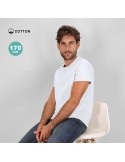 T-Shirt Publicitaire Blanc Adulte Stiles Matières : coton Taille textile : 3XL Couleurs : blanc cadeau client original