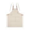Tablier en coton organique 340 gr/m² personnalisé - NAGPUR Matières : coton biologique Couleurs : beige cadeau entreprise pas ch