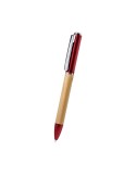 Stylo publicitaire lampe Telnay Matières : bambou Couleurs : argenté personnalisation sur mesure