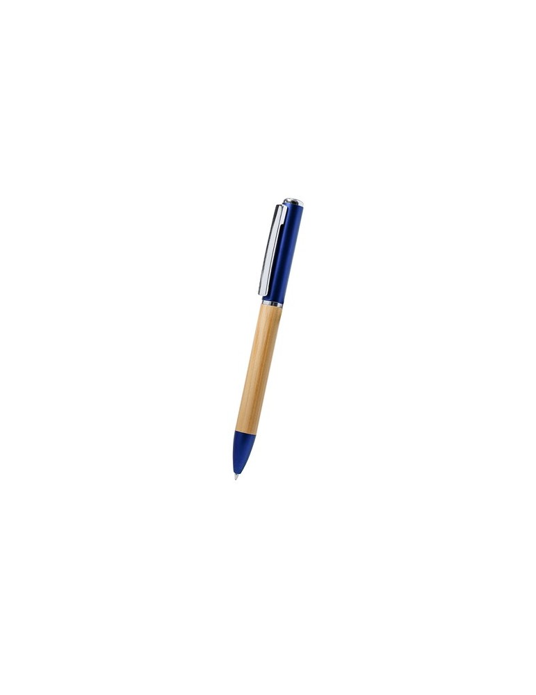 Stylo publicitaire lampe Telnay Matières : bambou Couleurs : rouge goodies publicitaire durable