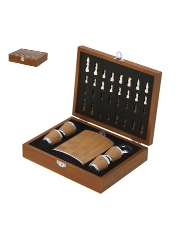 Set de flacons publicitaires s Fleet Matières : bois Couleurs : naturel 2