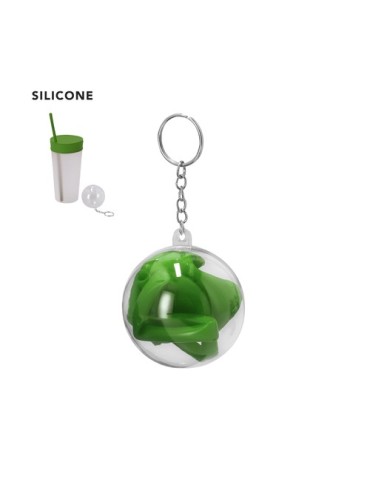 Couvre-Gobelet personnalisé  Mika Matières : silicone Couleurs : vert impression haute définition