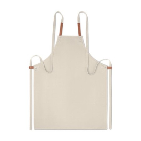 Tablier en coton organique 340 gr/m² personnalisé - NAGPUR Matières : coton biologique Couleurs : beige goodies publicitaire évé