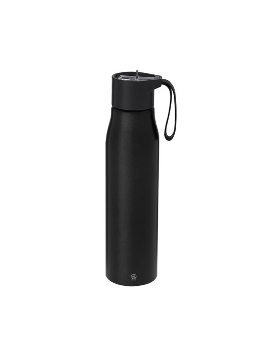 Bidon Éco-responsable de 500ml Thorup Matières : aluminium recyclé  Couleurs : noir marquage laser ultra précis