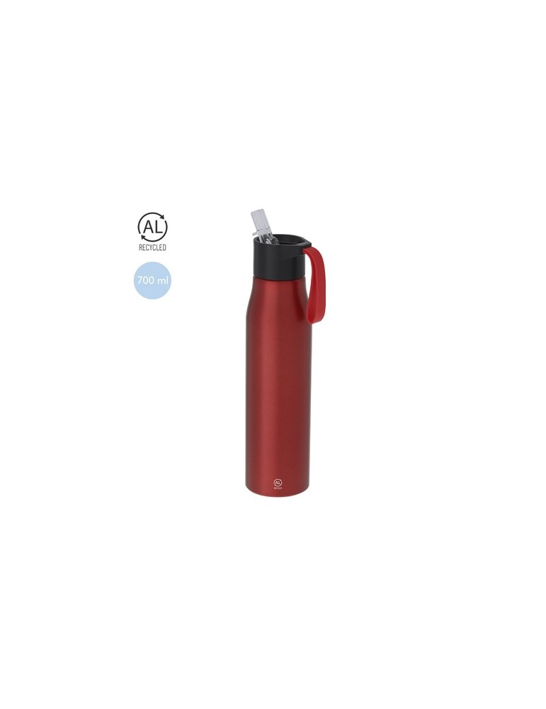 Bidon Éco-responsable de 500ml Thorup Matières : aluminium recyclé  Couleurs : bleu goodies entreprise design