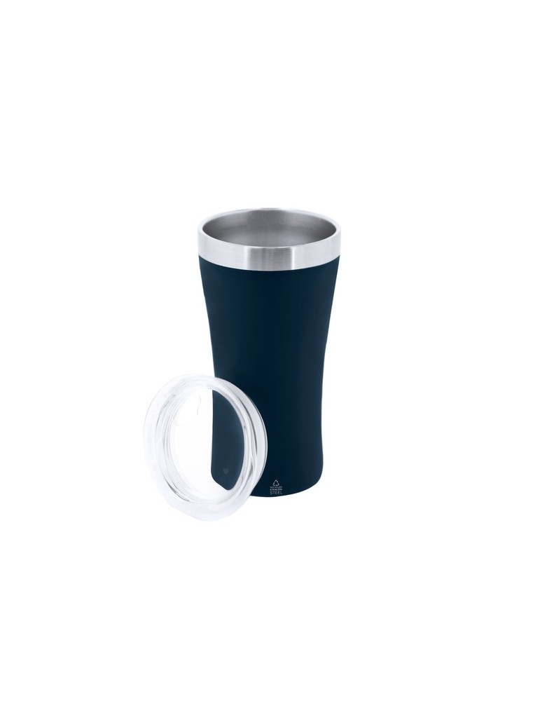 Verre Éco-responsable Thermique Cozard Couleurs : bleu marine Matières : acier inoxydable recyclé cadeau collaborateur premium