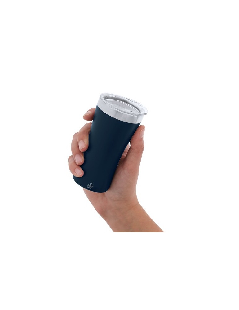 Verre Éco-responsable Thermique Cozard Couleurs : blanc Matières : acier inoxydable recyclé cadeau affaires élégant