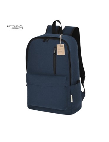 Sac à Dos Publicitaire Éco-responsable Stalion Matières : coton recyclé Couleurs : bleu marine 2