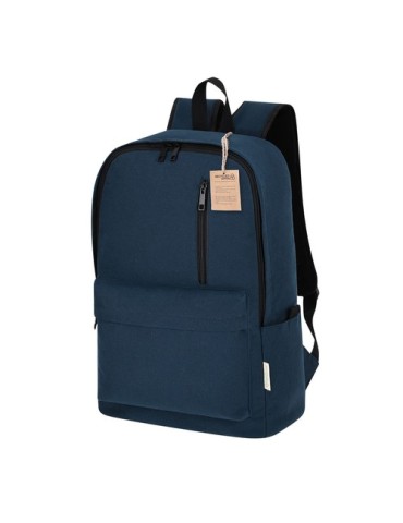 Sac à Dos Publicitaire Éco-responsable Stalion Matières : coton recyclé Couleurs : bleu marine cadeau collaborateur premium