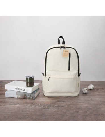Sac à Dos Publicitaire Éco-responsable Stalion Matières : coton recyclé Couleurs : bleu marine personnalisation sur mesure