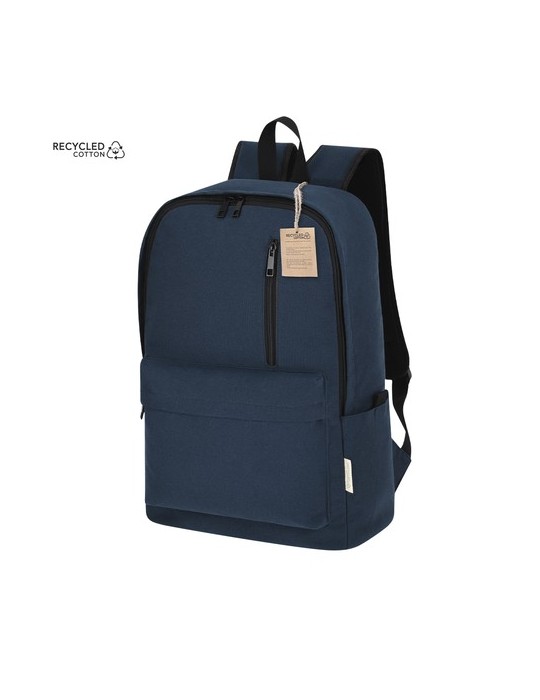 Sac à Dos Publicitaire Éco-responsable Stalion Matières : coton recyclé Couleurs : noir marquage laser ultra précis