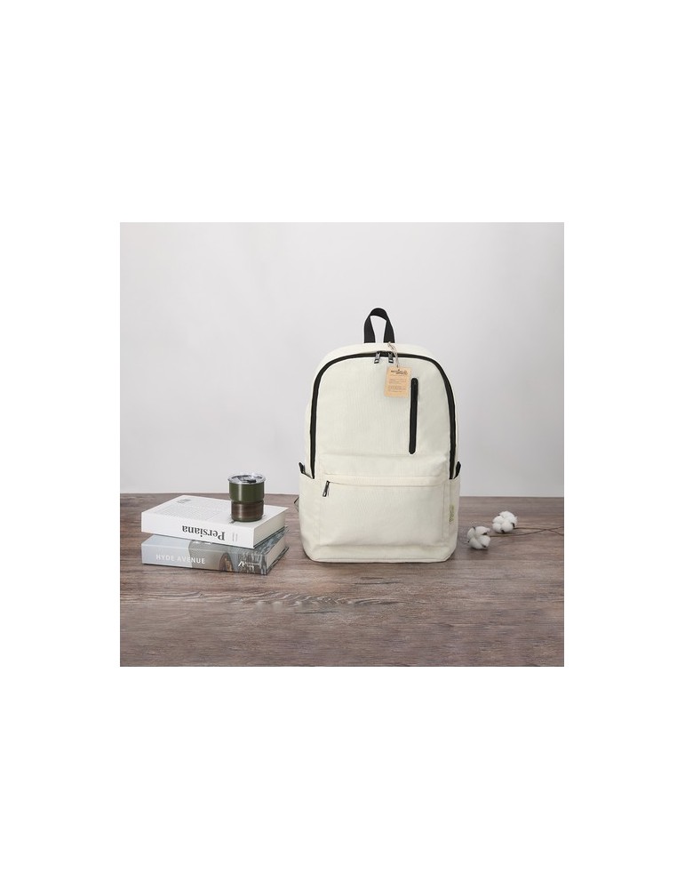 Sac à Dos Publicitaire Éco-responsable Stalion Matières : coton recyclé Couleurs : noir objet promo petit budget