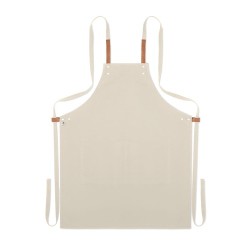 Tablier en coton organique 340 gr/m² personnalisé - NAGPUR Matières : coton biologique Couleurs : beige impression haute définit