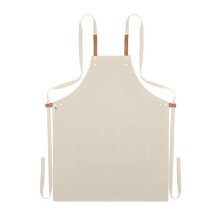 Tablier en coton organique 340 gr/m² personnalisé - NAGPUR Matières : coton biologique Couleurs : beige impression haute définit