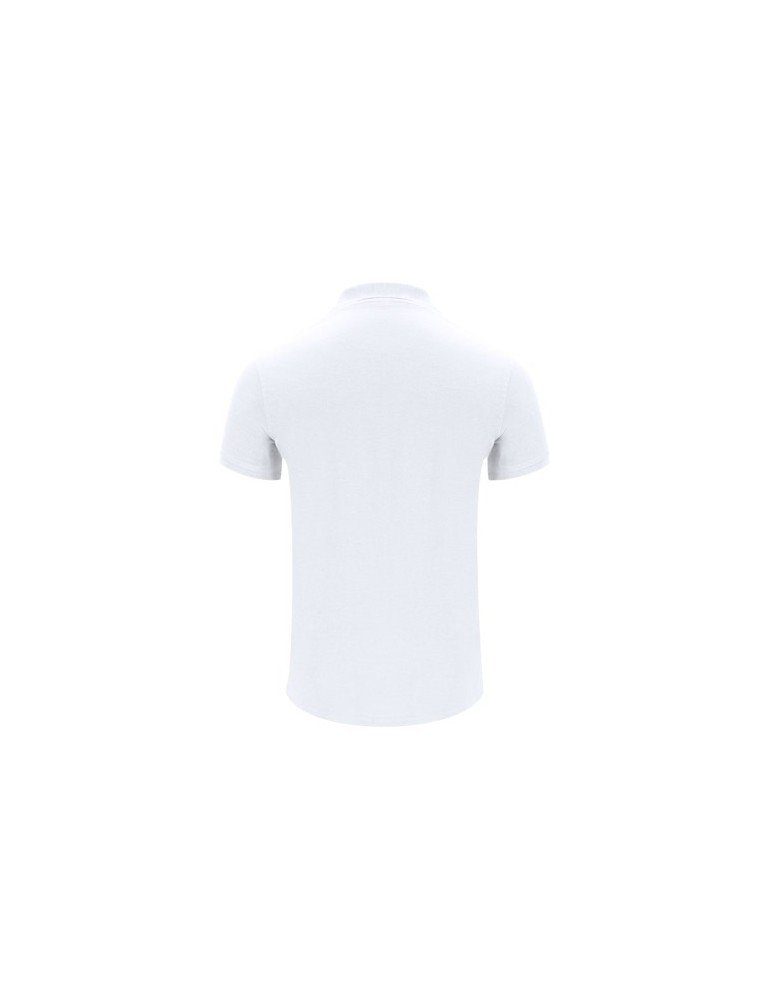 Polo Blanc Personnalisé Éco-responsable pour Adulte Chaplin Matières : coton Taille textile : XL Couleurs : blanc impression hau