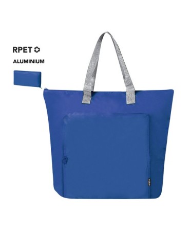 Glacière Pratique Éco-responsable Landrex Matières : aluminium Couleurs : bleu impression haute définition