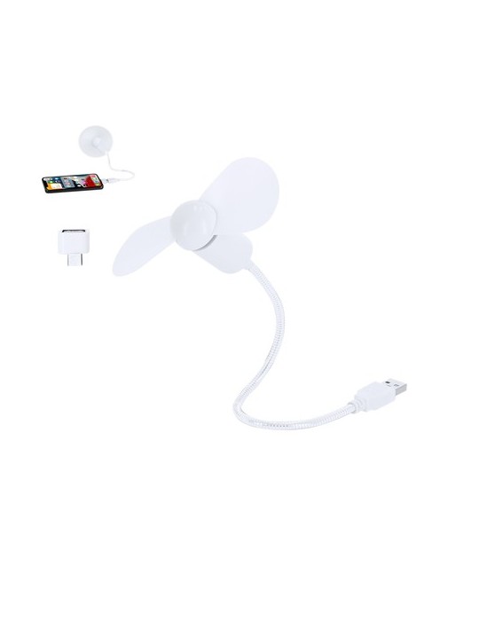 Ventilateur Éco-responsable de Bureau Winsord Couleurs : blanc cadeau entreprise pas cher