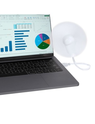 Ventilateur Éco-responsable de Bureau Winsord Couleurs : blanc accessoire événementiel unique