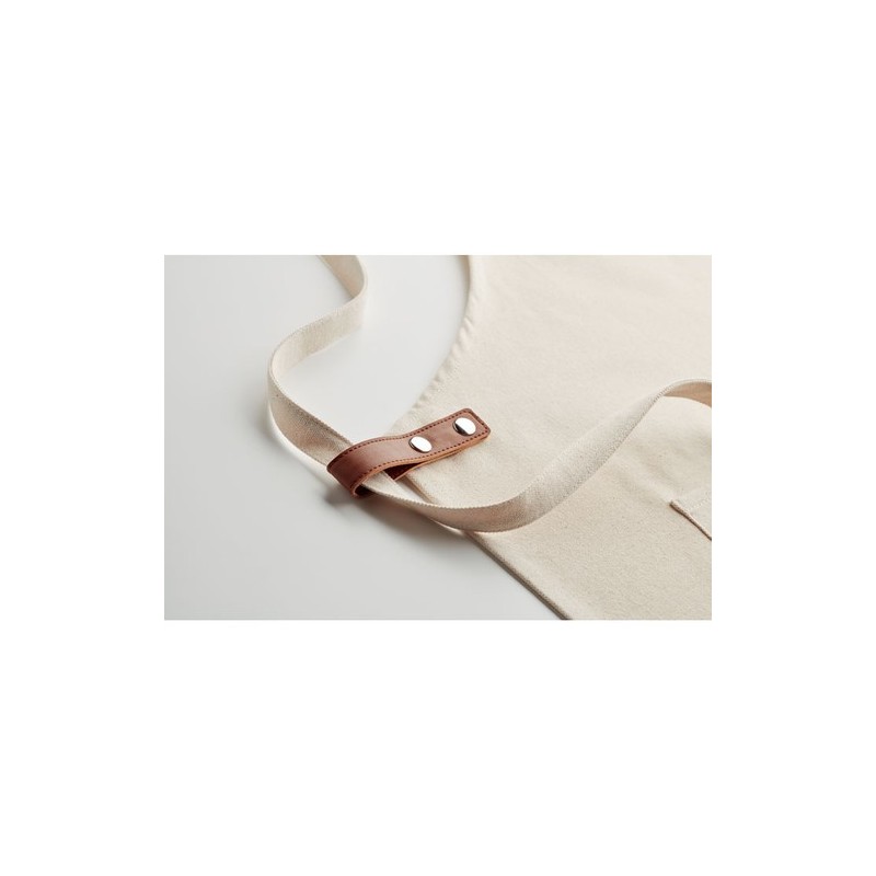 Tablier en coton organique 340 gr/m² personnalisé - NAGPUR Matières : coton biologique Couleurs : beige livraison express 24h 48