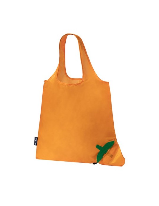 Sac Pliable Éco-responsable Chenry Matières : PET recyclé Couleurs : tomate marquage couleur éclatante