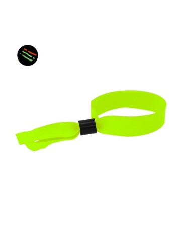 Bracelet publicitaire personnalisé Clasmy Matières : polyester Couleurs : orange fluo 2
