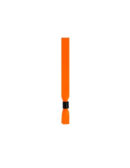 Bracelet publicitaire personnalisé Clasmy Matières : polyester Couleurs : orange fluo cadeau affaires élégant