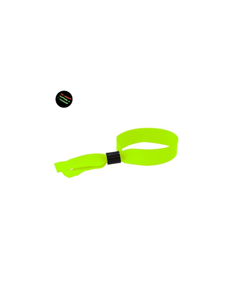 Bracelet publicitaire personnalisé Clasmy Matières : polyester Couleurs : rose fluo impression haute définition