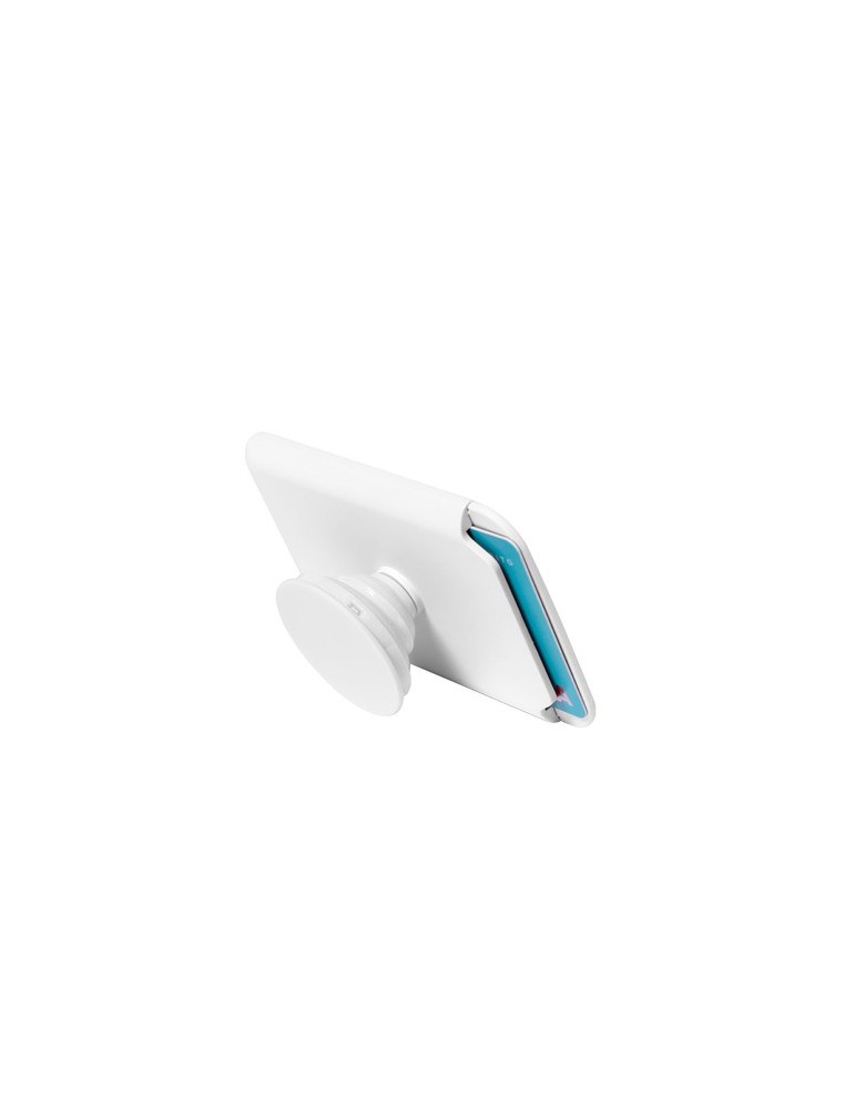 Support publicitaire de Porte-Cartes Kenna Couleurs : blanc impression haute définition
