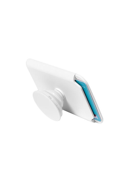 Support publicitaire de Porte-Cartes Kenna Couleurs : blanc impression haute définition