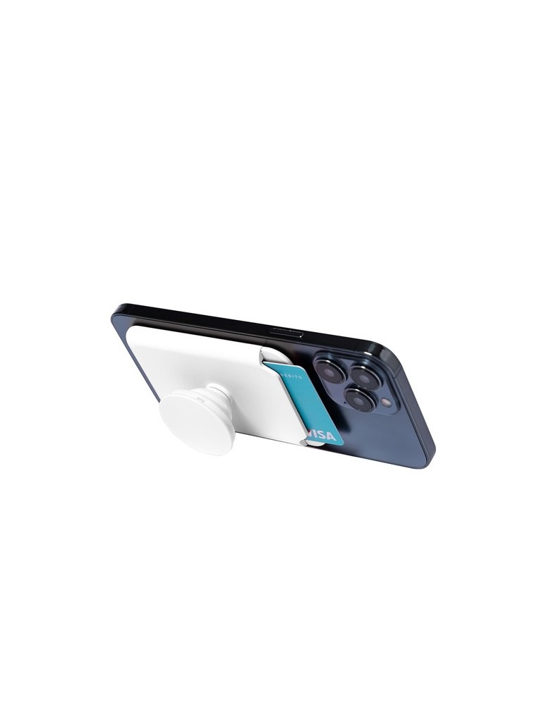 Support publicitaire de Porte-Cartes Kenna Couleurs : blanc objet promotionnel éco-responsable