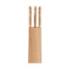 Set de 5 couteaux de cuisine gourmet avec socle - Ustensiles de Cuisine pas cher Matières : bois Couleurs : bois personnalisable