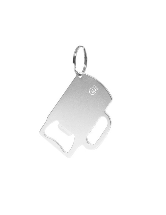 Porte-Clés Ouvre Bouteille Éco-responsable Personnalisé Berman Matières : aluminium recyclé  Couleurs : noir livraison express 2