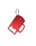 Porte-Clés Ouvre Bouteille Éco-responsable Personnalisé Berman Matières : aluminium recyclé  Couleurs : argenté personnalisable 