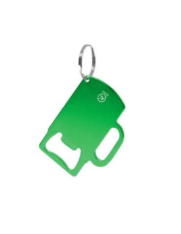 Porte-Clés Ouvre Bouteille Éco-responsable Personnalisé Berman Matières : aluminium recyclé  Couleurs : argenté personnalisation