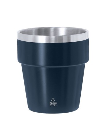 Verre personnalisé  Mayden Couleurs : blanc Matières : acier inoxydable recyclé marquage couleur éclatante